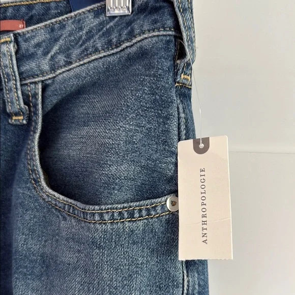 NWT Pilcro Anthropologie Distressed Blue Jeans Size 27 - Picture 5 of 9